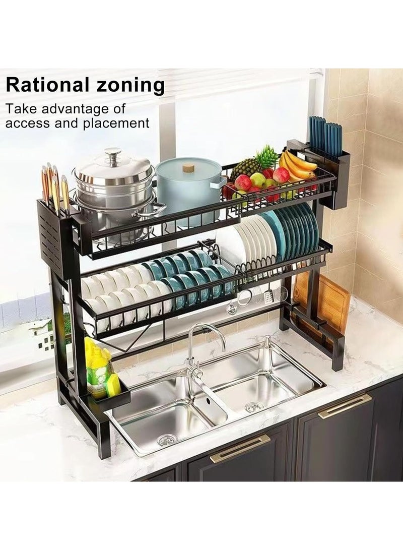 بلومنغ تايم رف تخزين مطبخ قابل للتوسيع - منظم تلسكوبي قابل للتعديل أسفل الحوض والمخزن والطاولة - رف معدني مقاوم للصدأ ومتين - Image 3