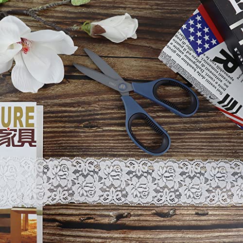 ETIAL 2.4 Inch White Lace Ribbon,Sewing Lace Trim, Elastic Stretchy Lace Fabric - 5 Yard,Perfect for Crafting,Sewing Making,Gift Wrapping and Bridal Wedding Decorations - Image 5