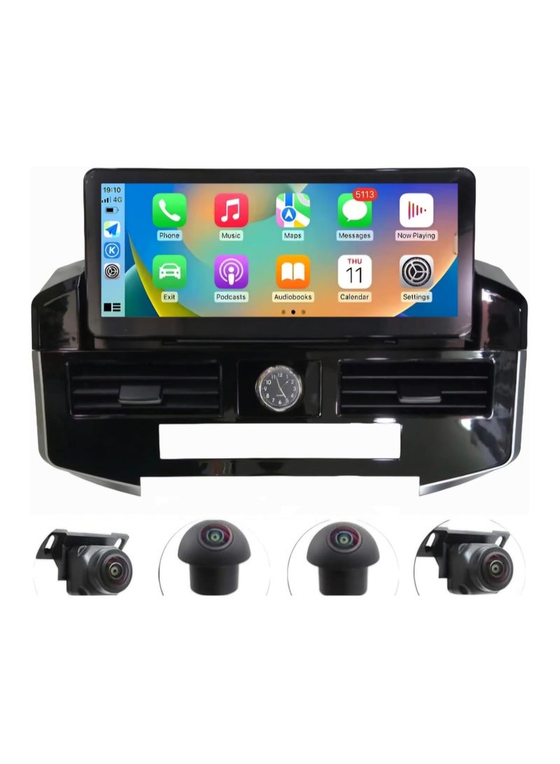 Raymos 12.3 inch Toyota Car Stereo Toyota Land Cruiser 2013–2015 C VXR  Android Screen Support Apple Carplay Android Auto Wireless 4GB RAM Fast Interface included 4G Wifi USB QLED ( 1280x720 ) - Image 1