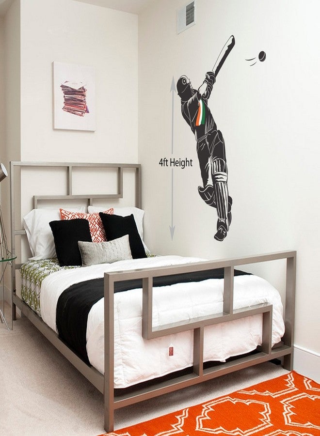 WallDesign ملصق حائط WallDesign Cricket is Life، ملصقات فينيل ملونة غير لامعة (121.92 سم) - Image 2