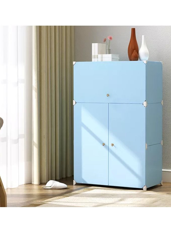 DubaiGallery Shoe Rack Cupboard Blue  - Image 2