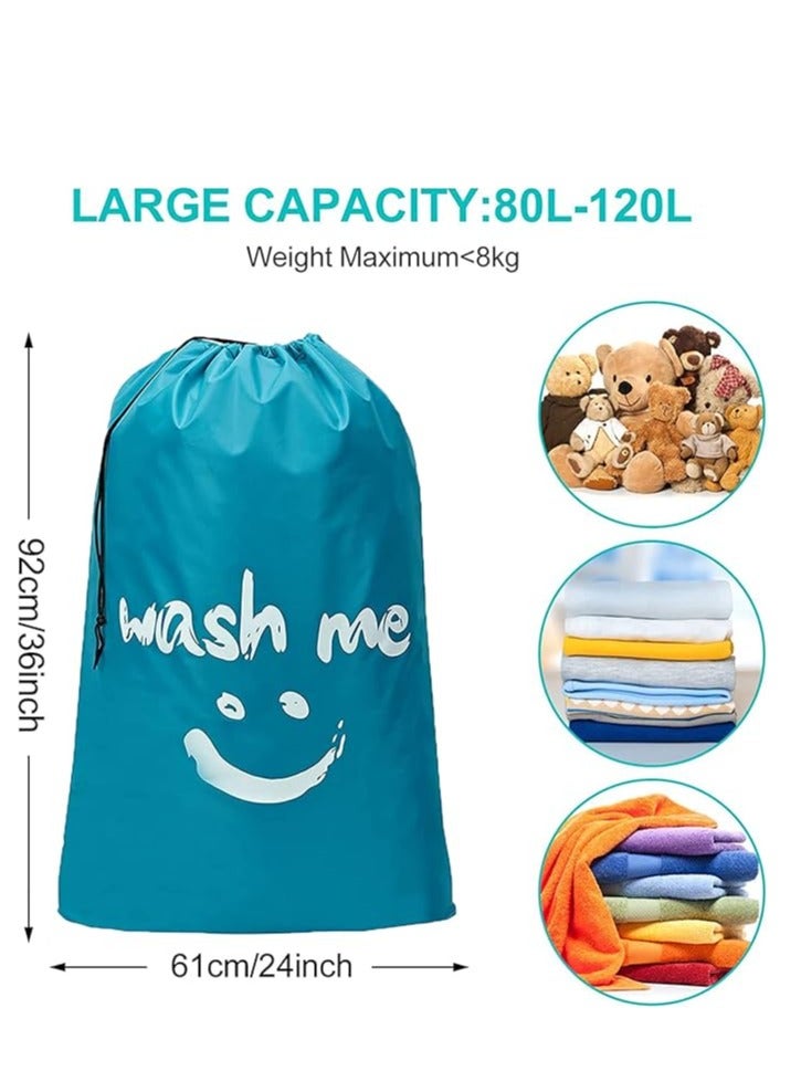 أنمي السفر أكياس الغسيل ، آلة قابل للغسل أكياس الغسيل ، كبيرة بما يكفي لعقد 4 الأحمال من الغسيل (2 حزمة) - Image 4