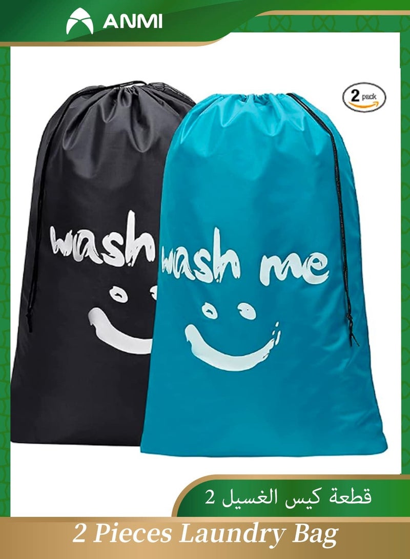 أنمي السفر أكياس الغسيل ، آلة قابل للغسل أكياس الغسيل ، كبيرة بما يكفي لعقد 4 الأحمال من الغسيل (2 حزمة) - Image 1