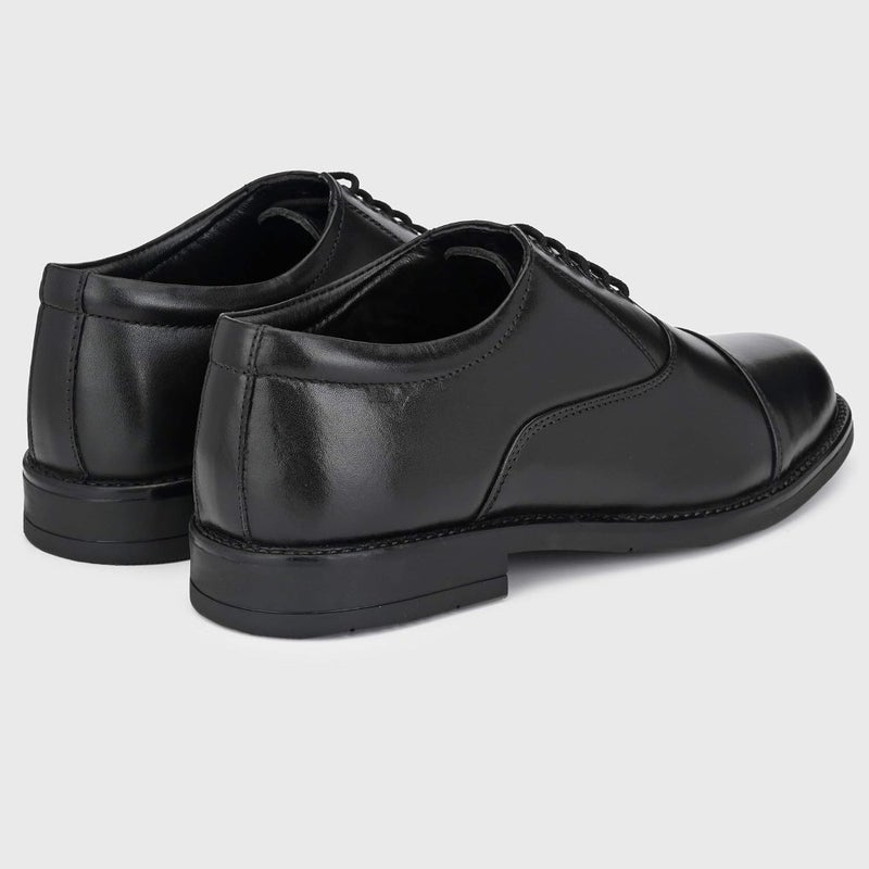 Men BWD 240 Leather Formal Shoes for office wear, genuine leather, black, slip-resistant sole and cushioned insole - Image 5
