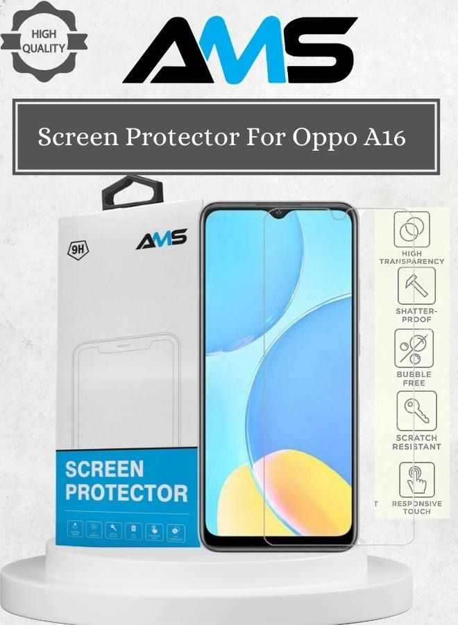 إيه إم إس شاشة حماية عالية الوضوح لهاتف اوبو A16 - Image 1