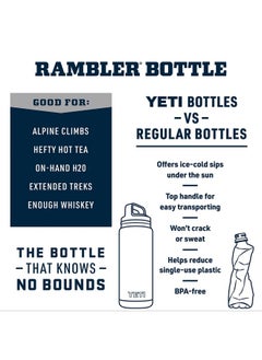 YETI YETI Rambler 36 oz Bottle, Vacuum Insulated, Stainless Steel with Chug Cap, Tropical Pink  - Image 2