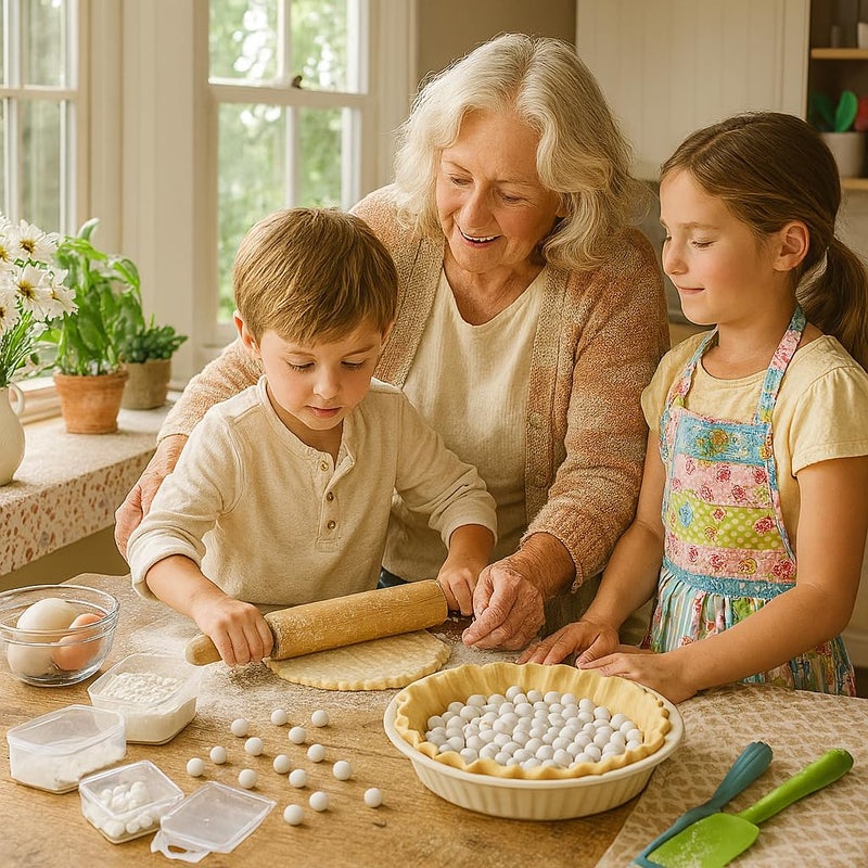 Mrs. Anderson's Baking Pie Weights | Natural Ceramic Stoneware Beads for Blind Baking | Heat-Safe, Food-Safe, Easy to Use | Prevents Shrinking, Puffing, Bubbling | Individual Weighted Balls - Image 5