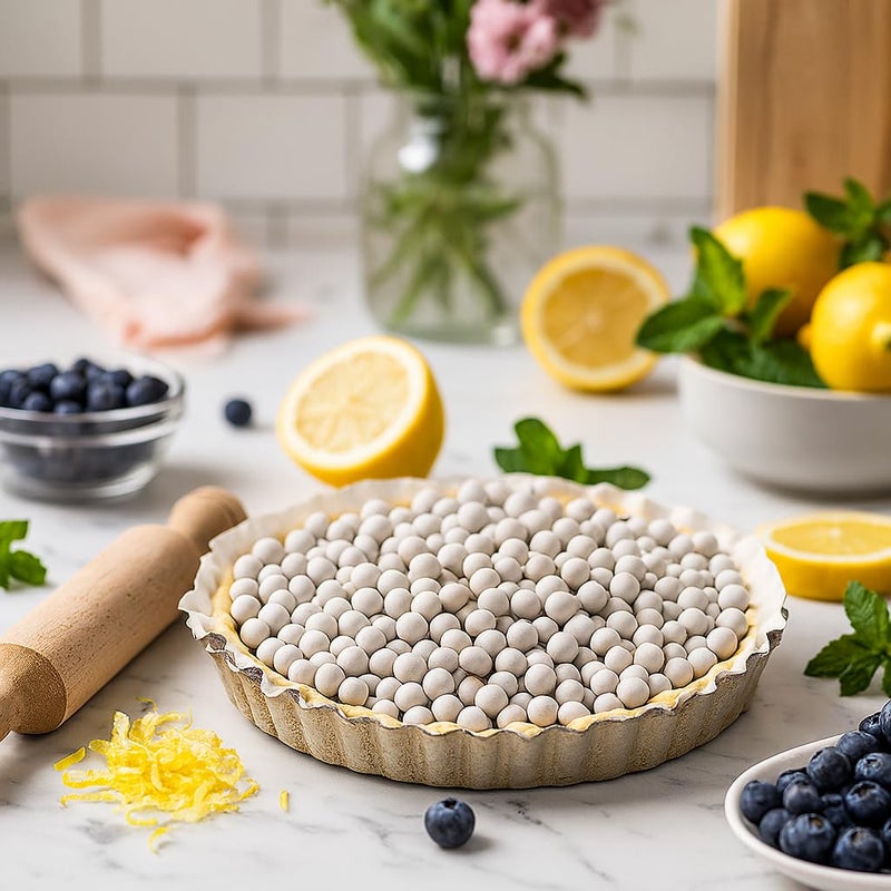 Mrs. Anderson's Baking Pie Weights | Natural Ceramic Stoneware Beads for Blind Baking | Heat-Safe, Food-Safe, Easy to Use | Prevents Shrinking, Puffing, Bubbling | Individual Weighted Balls - Image 4