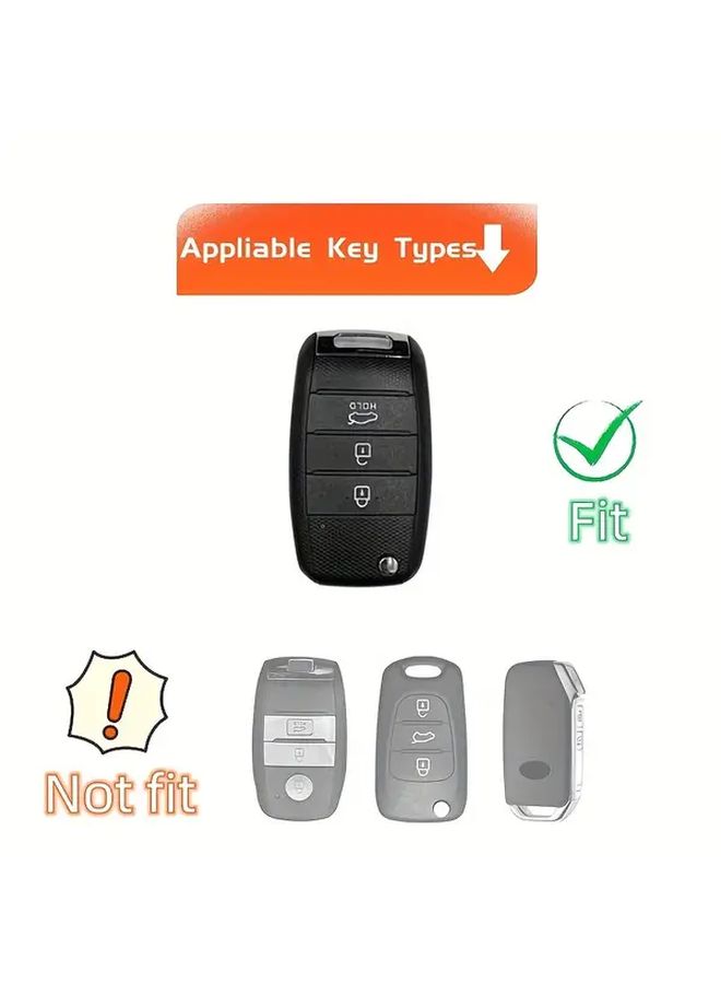 White Soft TPU Key Fob Cover Case Protector For Kia K5 K3 Optima Rio - Image 3