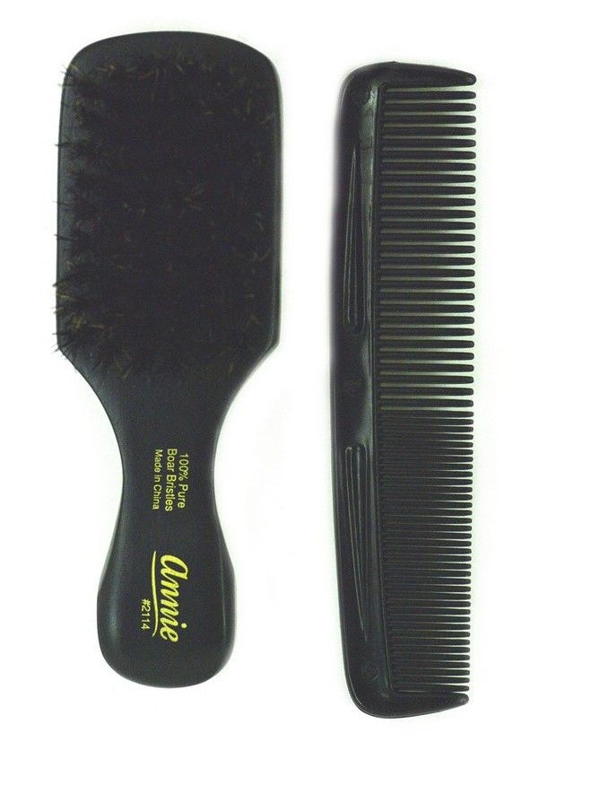 Annie - Mini Pocket Small Manclub Combo Brush 2114 Soft Soft Bristles Natural Bristles Boar Bristles Hair Comb Hair Brush Long Hair Short Hair - Image 1