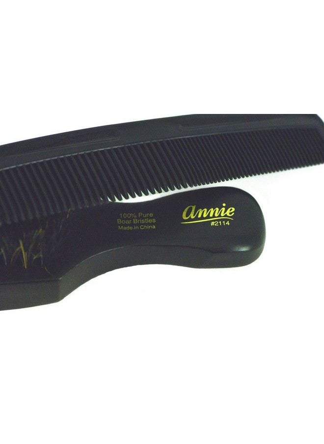 Annie - Mini Pocket Small Manclub Combo Brush 2114 Soft Soft Bristles Natural Bristles Boar Bristles Hair Comb Hair Brush Long Hair Short Hair - Image 1
