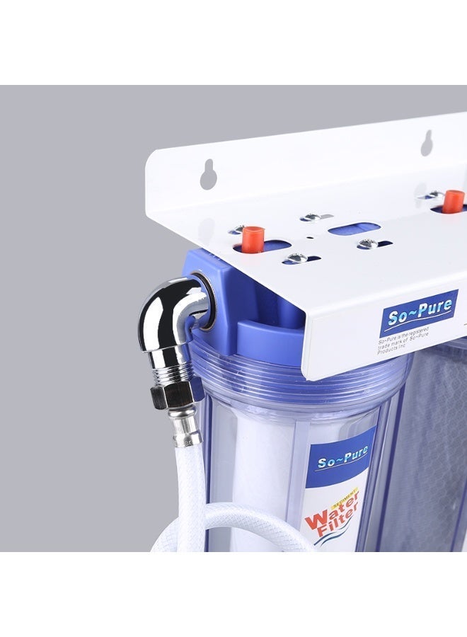 So-Pure 2 Stage Water Purification System with Dedicated Chrome Tap, Hose & Fittings – Sediment + Carbon Block Filter, Wall Mount/Counter Top, for Drinking, Cooking, Coffee & Tea – Home & Office - Image 5