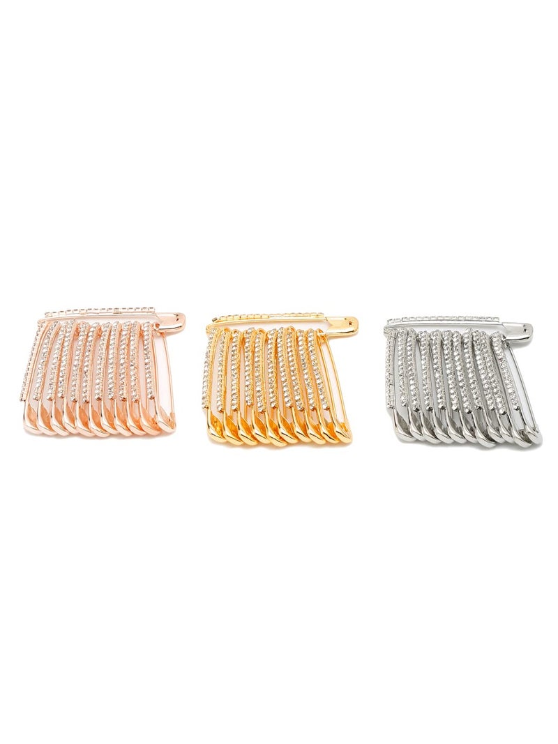YouBella Jewellery Latest Stylish Combo of 36 wedding Saree Pins Pleats Brooch for Girls and Women (Multi) (YB_Brooch_141) - Image 3