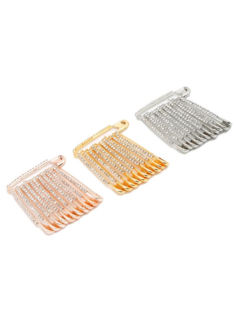YouBella Jewellery Latest Stylish Combo of 36 wedding Saree Pins Pleats Brooch for Girls and Women (Multi) (YB_Brooch_141) - Image 5
