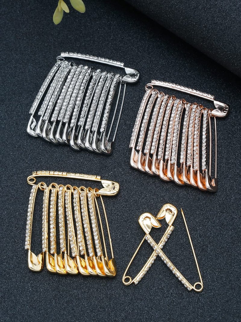 YouBella Jewellery Latest Stylish Combo of 36 wedding Saree Pins Pleats Brooch for Girls and Women (Multi) (YB_Brooch_141) - Image 2