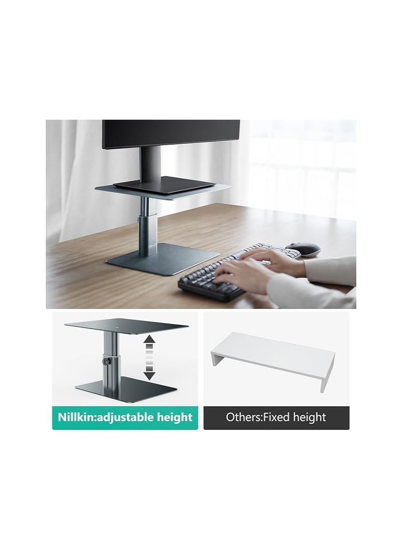 Nillkin Height Adjustable Monitor Stand – Ergonomic Desktop Riser for PC, Laptop & Screen, Sturdy & Durable with Ventilated Design for Better Airflow, Ideal for Home & Office Setup - Image 1