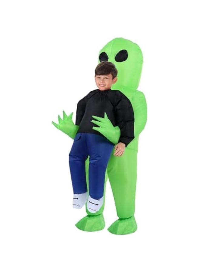 MIXDE Inflatable Alien Costume Inflatable Cosplay Costumes Blow Up Alien Costume for Dress Up Party,School Show for Kid Teenager Adult - Image 1