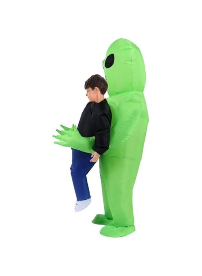 MIXDE Inflatable Alien Costume Inflatable Cosplay Costumes Blow Up Alien Costume for Dress Up Party,School Show for Kid Teenager Adult - Image 3