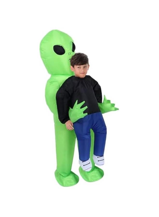 MIXDE Inflatable Alien Costume Inflatable Cosplay Costumes Blow Up Alien Costume for Dress Up Party,School Show for Kid Teenager Adult - Image 4
