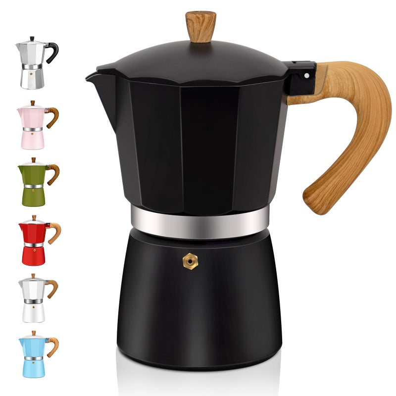 DITOSH 3 Cup Aluminum Espresso Stovetop Moka Pot Express Coffee Maker Percolator Italian Classic Mocha Coffee Machine for Italian and Cuban Cafe Brewing for Home & Camping 150ml 5oz - Image 1