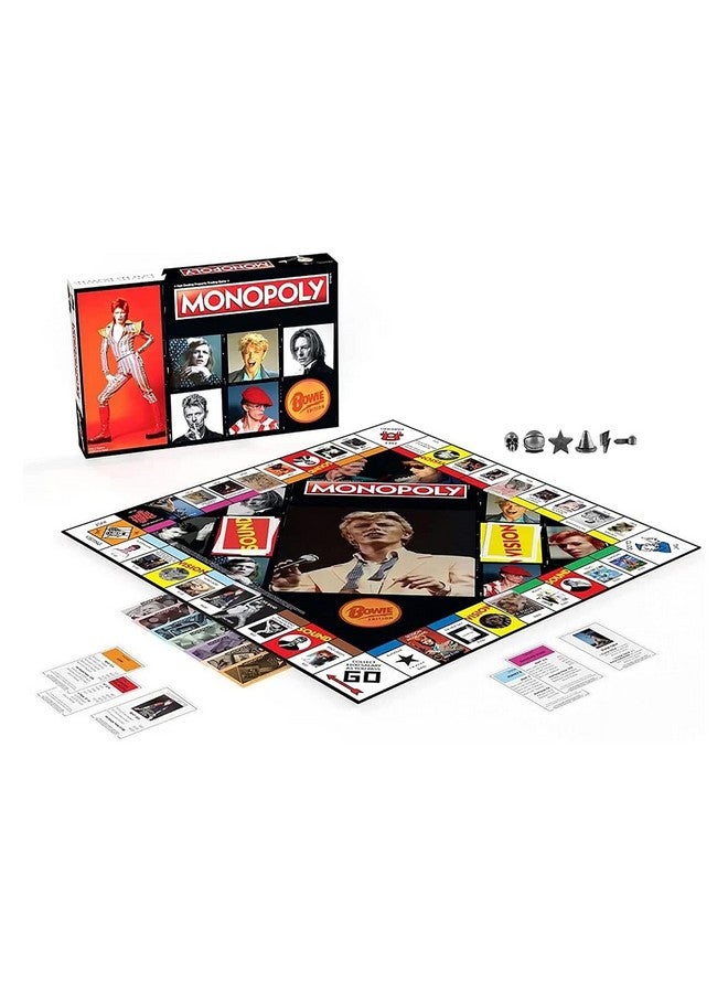 USAopoly Monopoly: David Bowie ; Collector’S Edition Celebrating The Music Of David Bowie ; Collectible Classic Monopoly Game Featuring Custom Game Board & Artwork ; Officiallylicensed David Bowie Merchandise - Image 2