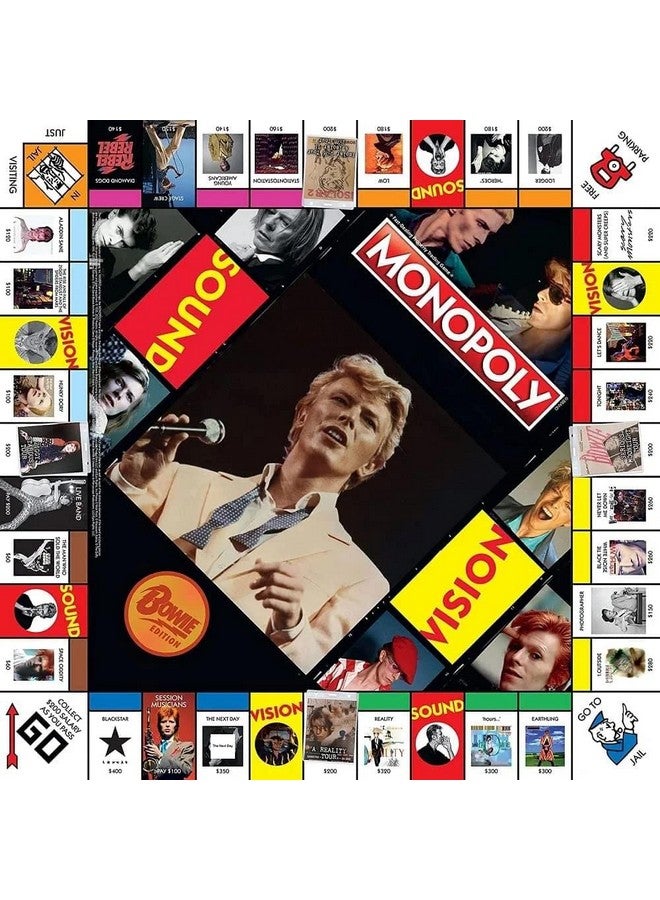 USAopoly Monopoly: David Bowie ; Collector’S Edition Celebrating The Music Of David Bowie ; Collectible Classic Monopoly Game Featuring Custom Game Board & Artwork ; Officiallylicensed David Bowie Merchandise - Image 3