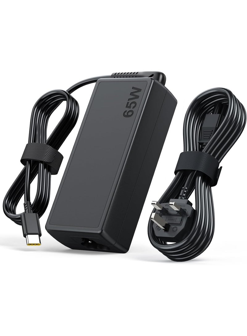 Zexen 65W 45W USB C Charger for Lenovo ThinkPad Yoga HP Chromebook Power Supply for Dell Latitude XPS Huawei Laptop PC Type C Charger Adapter for MacBook Pro Air Asus Acer Samsung Google - Image 1