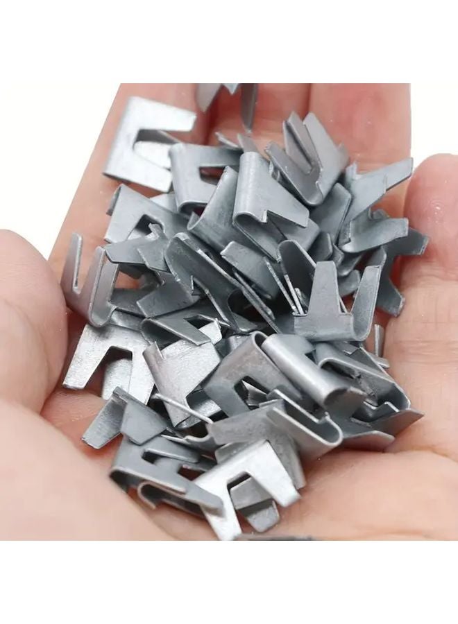 150 قطعة من مشابك أقفاص الحيوانات الأليفة المصنوعة من الفولاذ المقاوم للصدأ، موصلات أسلاك على شكل حرف L لأقفاص الطيور والأرانب والدجاج - Image 5