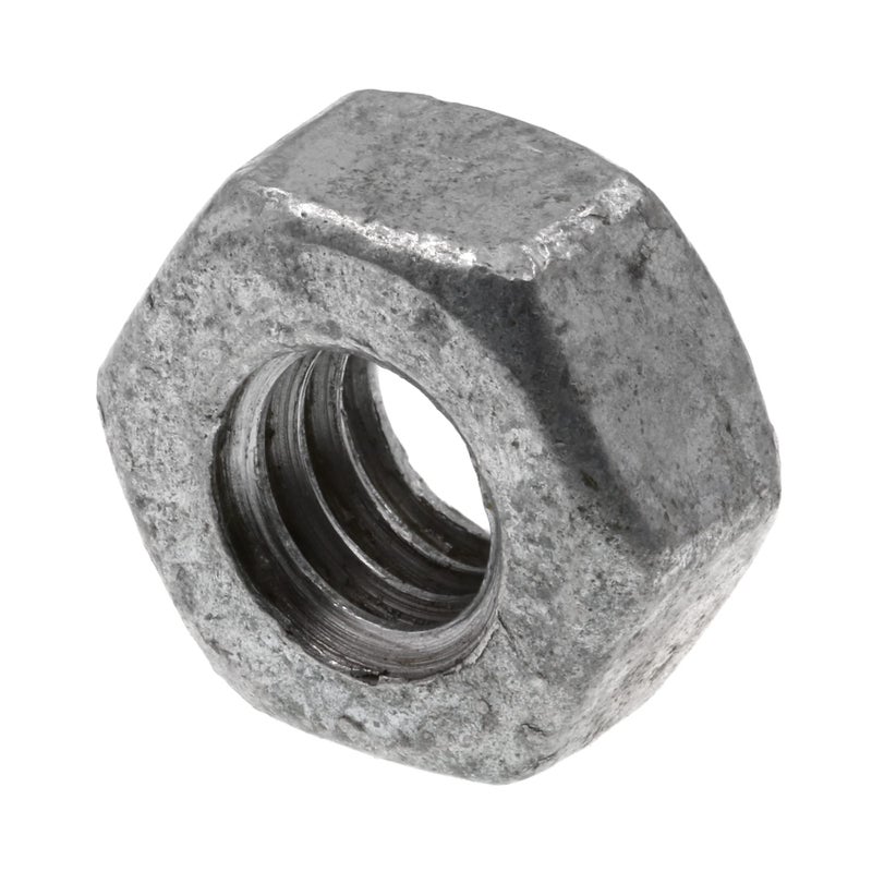 PrimeLine 9073318 Finished Hex Nuts 14 In20 A563 Grade A Hot Dip Galvanized Steel 100 Pack