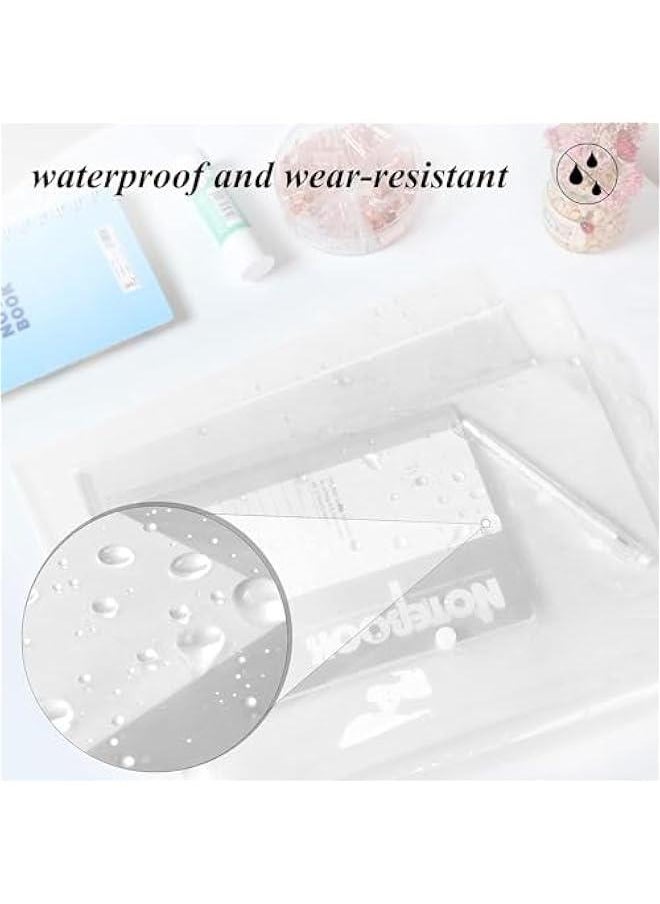 Plastic A4 File Folder, 20 Pack Clear Document Folders with Snap Closure, Waterproof Poly Envelopes Folders, Thin Document Envelopes Folder, File Storage Folder for He, Work, Office