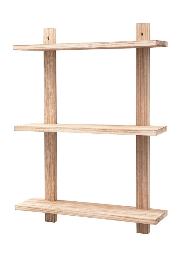 PHOENANCEE 3 Tier Floating Shelves,Long Wall Shelf,Over The Toilet Shelves Bathroom Hanging Display Storage Rustic for Living Room Bedroom Kitchen Office Coffee Bar Decor Decorative,24 Inch,(Carbonized Black) - Image 1