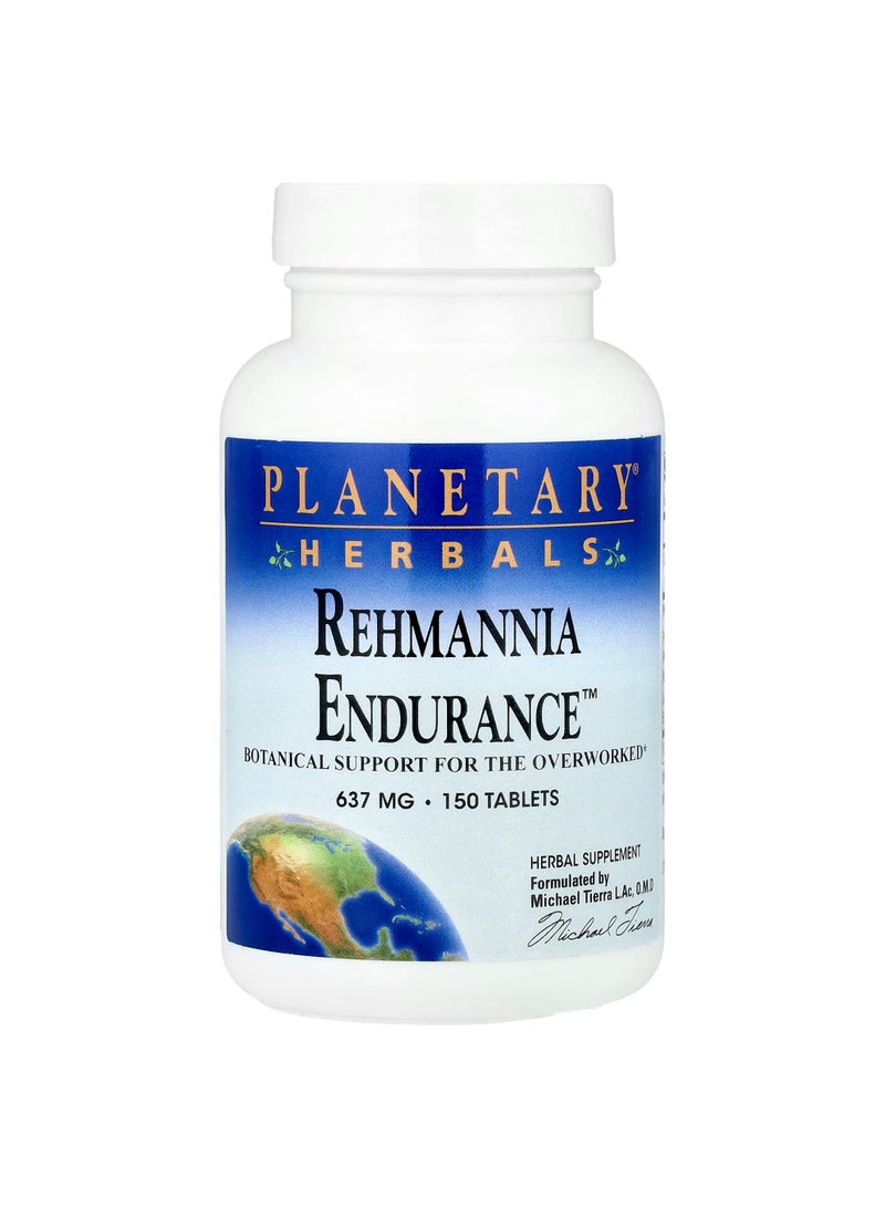 PLANETARY HERBALS Rehmannia Endurance, 150 Tablets