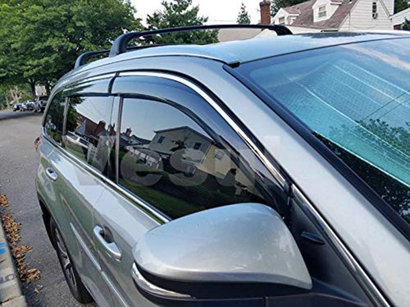 Vesul Window Visor for Toyota Highlander 2014-2019 - Smoke Gray - Image 2