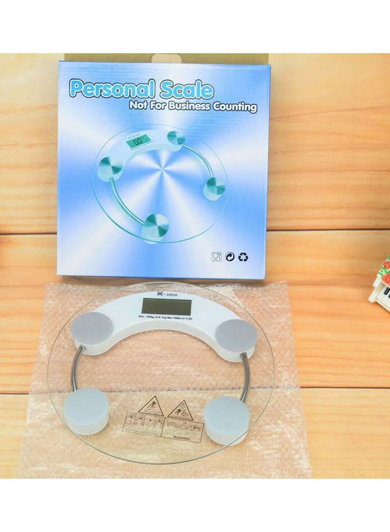 Toughened Glass Round Scale Digital Led Display Floor Weighing Electronic Smart Body Home Bathroom - Image 5