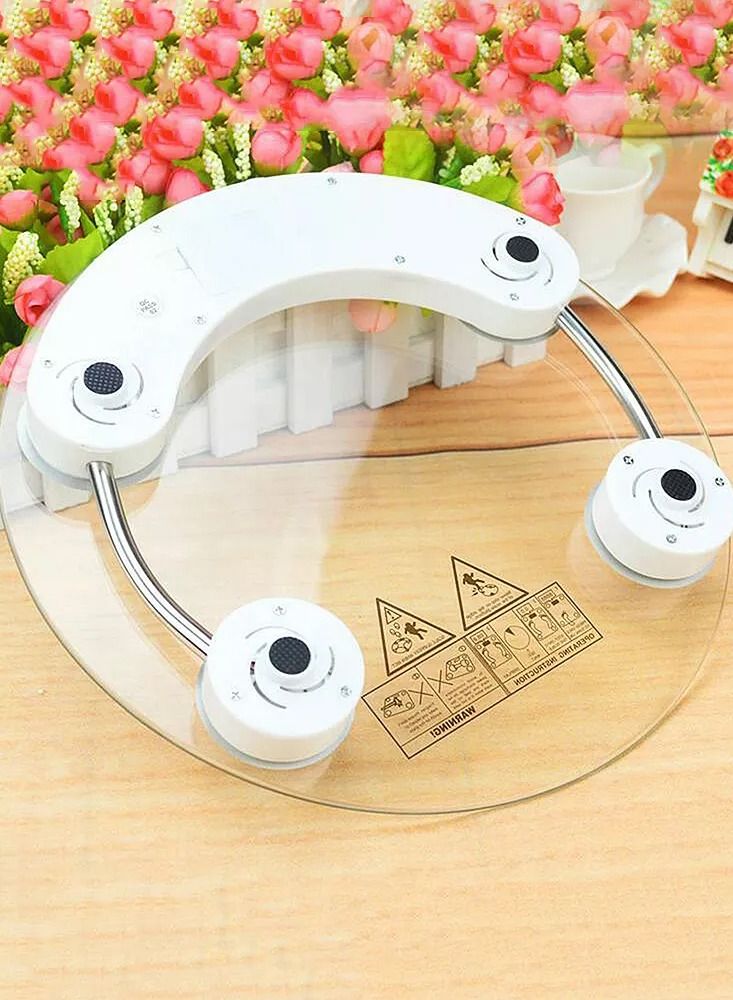 Toughened Glass Round Scale Digital Led Display Floor Weighing Electronic Smart Body Home Bathroom - Image 4
