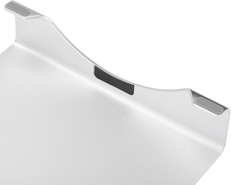 Aluminum Alloy Monitor Riser Stand, Monitor Stand Organizer with Cable Hole, Ergonomic Laptop Desk Shelf for Improved Posture and Keyboard Storage, Silver - Image 2
