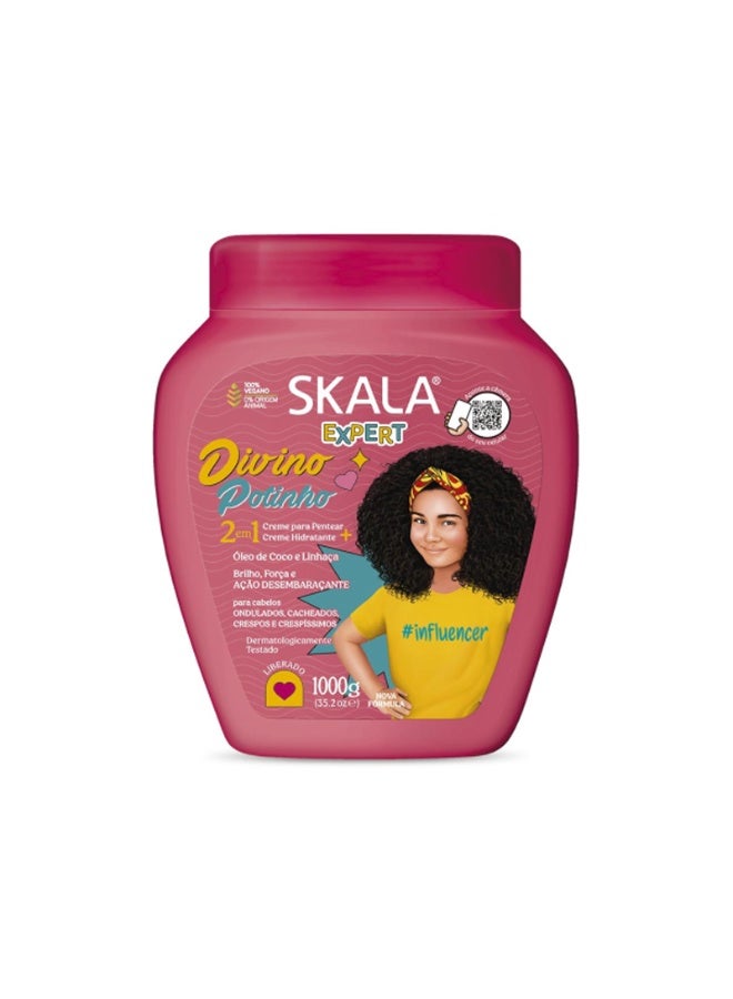 سكالا كريم ديفينو بوتينو للأطفال 2 في 1 لعلاج الشعر - 1000 جم