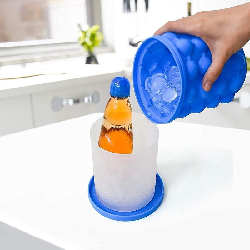 Silicone Ice Cube Tray with Storage Box and Lid – Easy Release Ice Maker with Push – Safe Ice Cube Case for Drinks, Juices, Cold Coffee for Home Use - Image 5