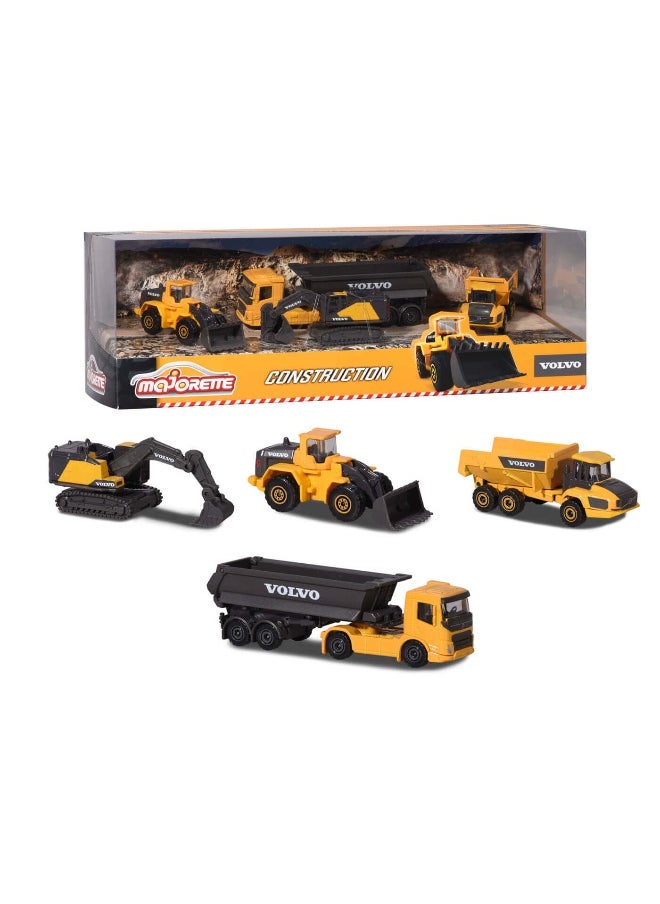 Majorette Majorette Volvo Construction Vehicles (4 Pack) 