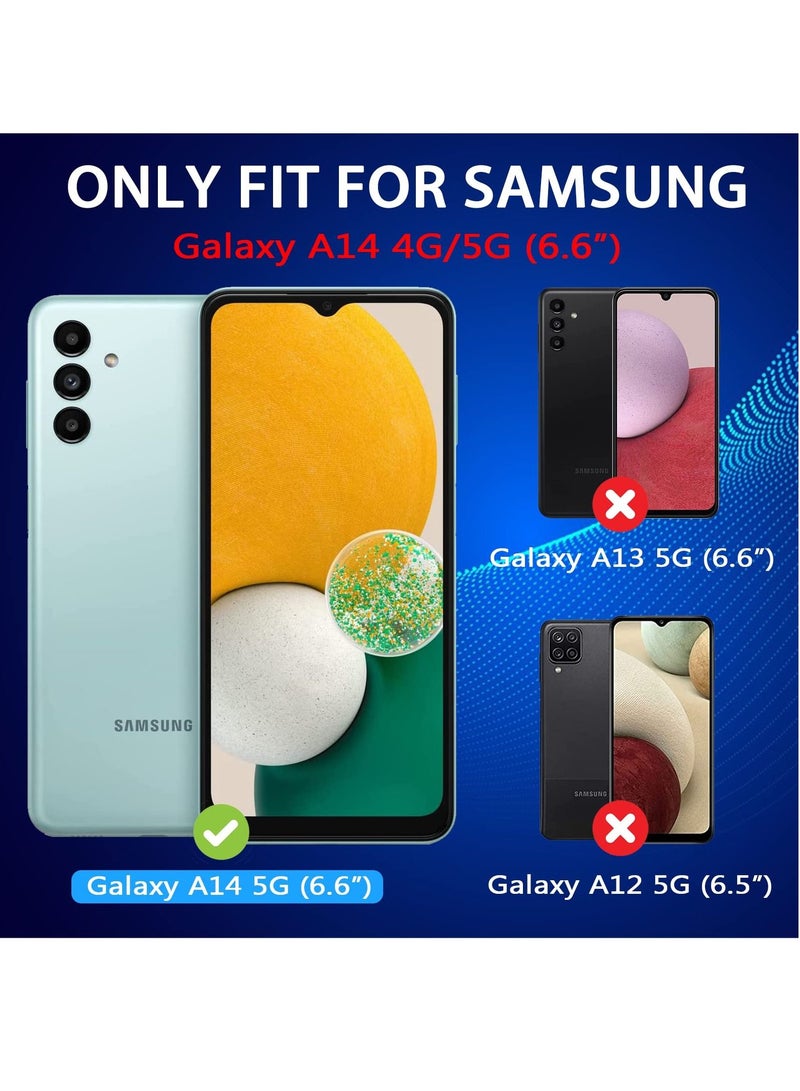 BORTONY Galaxy A14 Privacy Screen Protector Tempered Glass Film Case Friendly Anti-Spy Easy Installation Scratch Resistant Compatible With Samsung Galaxy A14 4G/5G - Image 2