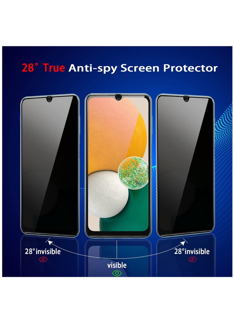 BORTONY Galaxy A14 Privacy Screen Protector Tempered Glass Film Case Friendly Anti-Spy Easy Installation Scratch Resistant Compatible With Samsung Galaxy A14 4G/5G - Image 4