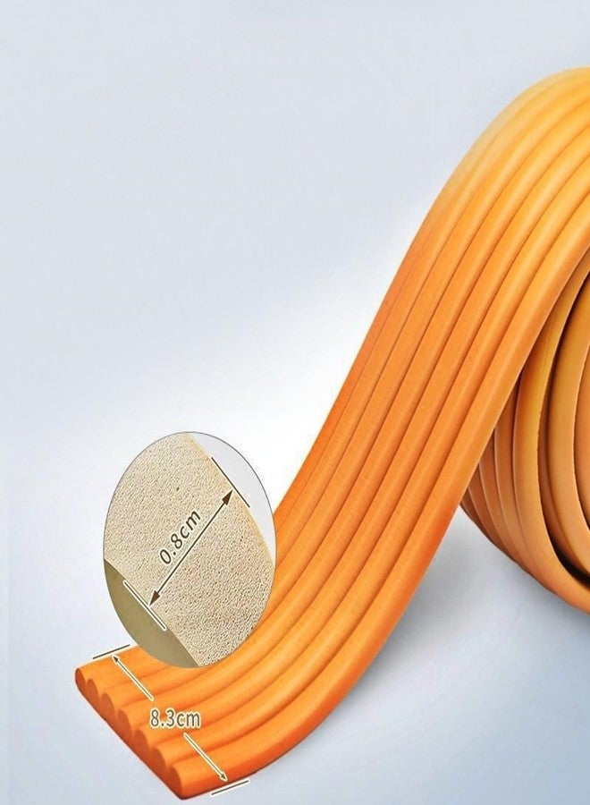 OLWICK شريط حماية الأطفال من OLWICK® - قطعة واحدة، شريط حماية حواف الأثاث سميك للغاية | وسادة إسفنجية عالية الكثافة | واقي زوايا الأطفال لسلامتهم | واقي بطول 6.5 قدم للطاولة والجدار (برتقالي) - Image 4