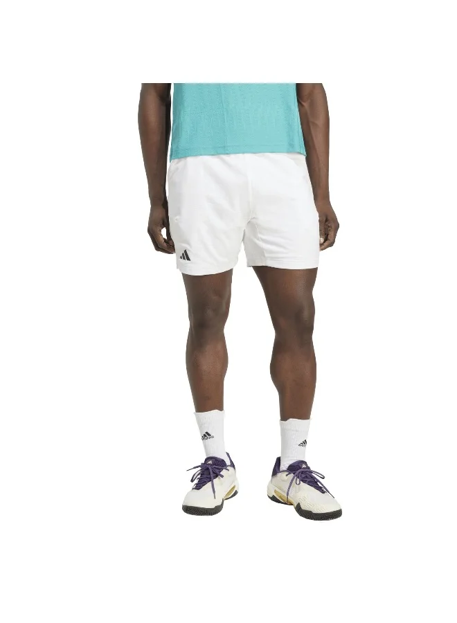 adidas Ergo Shorts White Tennis Shorts For Men S 7"