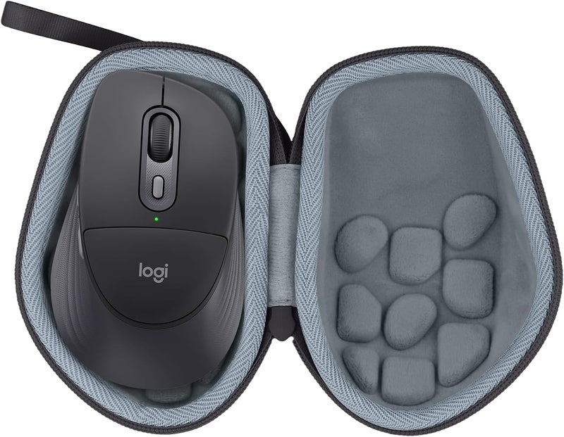 Co2Crea Hard Travel Case for Logitech G604 Lightspeed Wireless Gaming Mouse (Black Case) - Image 1