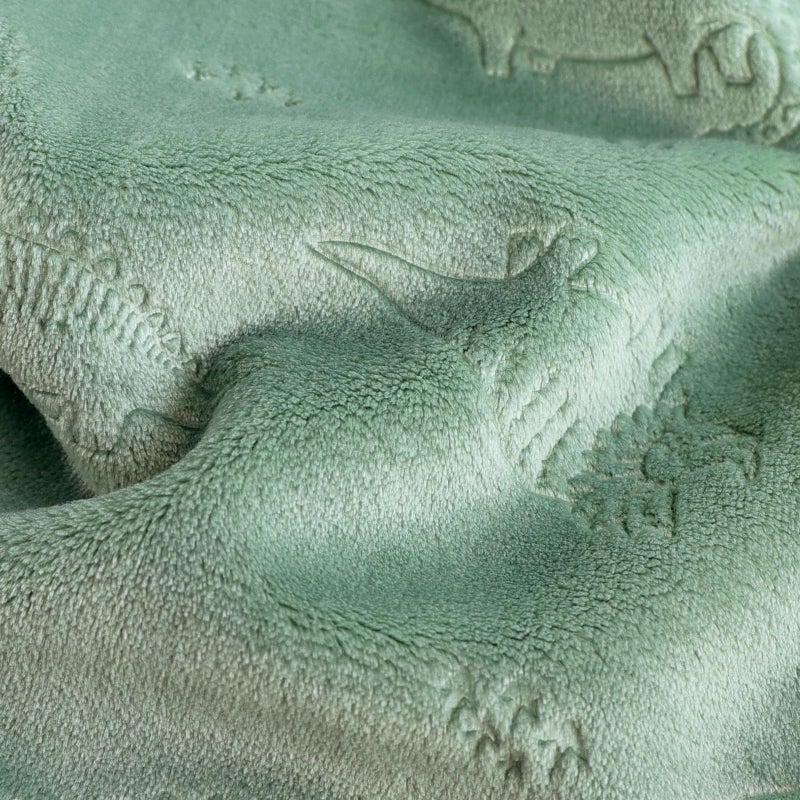 BORITAR Baby Blanket for Boys Girls, Ultra Soft Warm 3D Animal Print Blanket for Newborn Infant Toddler, Fleece Fluffy Blanket for Crib, Stroller (30x40 Inches, Sage Green) - Image 2