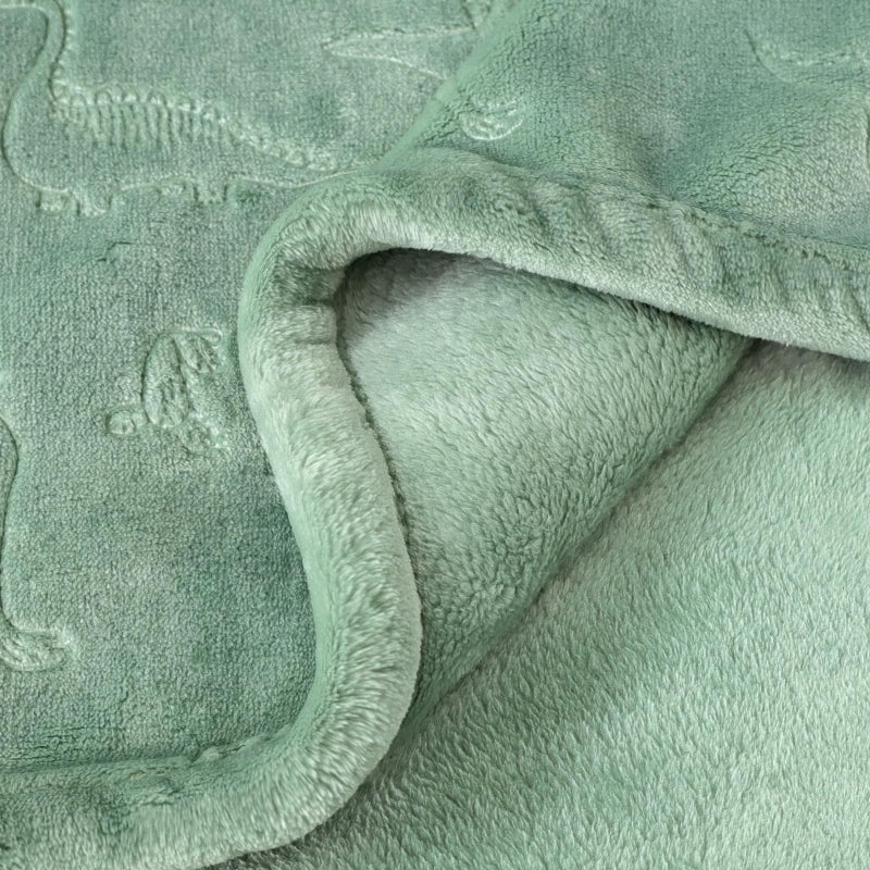 BORITAR Baby Blanket for Boys Girls, Ultra Soft Warm 3D Animal Print Blanket for Newborn Infant Toddler, Fleece Fluffy Blanket for Crib, Stroller (30x40 Inches, Sage Green) - Image 3