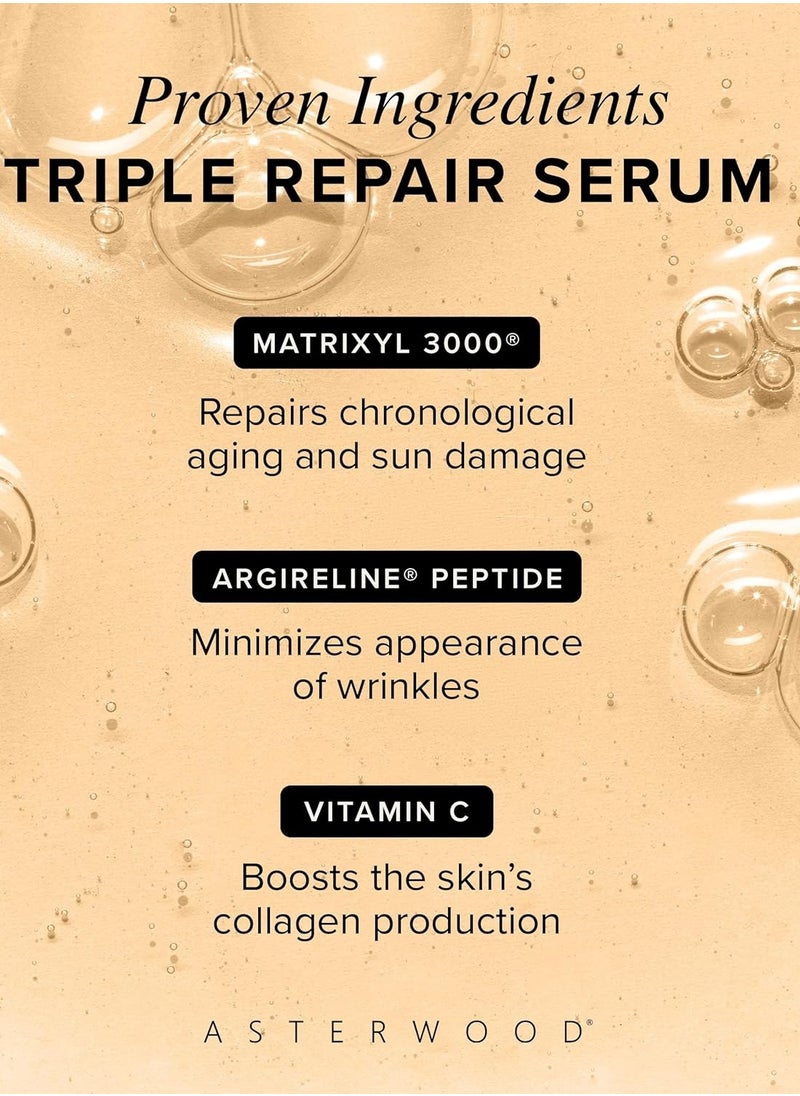 Asterwood Naturals - ASTERWOOD NATURALS Matrixyl 3000, Argireline Peptide, Vitamin C Serum with Organic Hyaluronic Acid- 1oz - Image 1