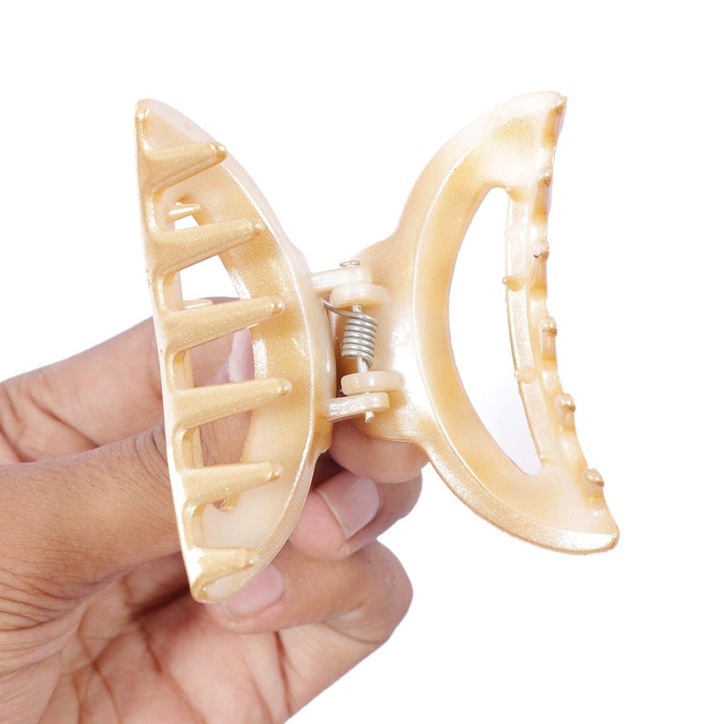 Navjai Navjai Hair Clutcher Unbreakable Hair Clips in Acrylic No Slip Tight Grip Hair Clip Butterfly Hair Clutch for Women and Girls Pack of 12 - Image 4