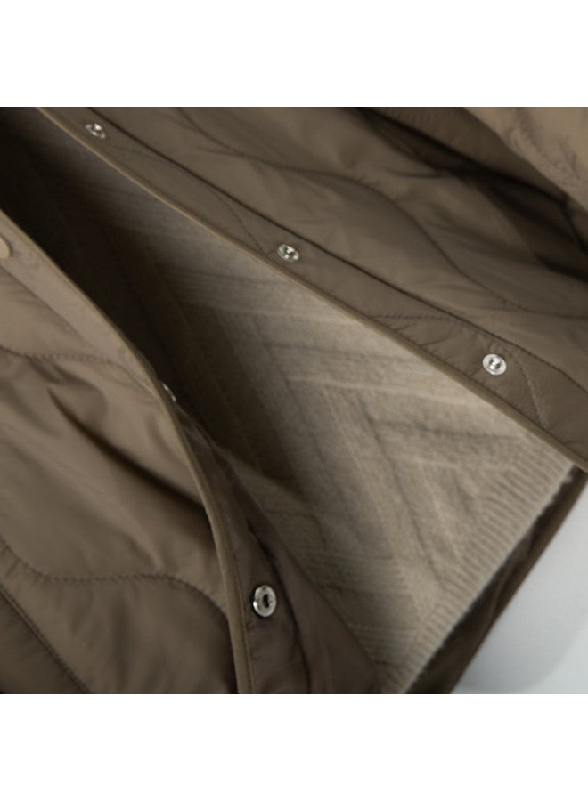 XINYANG Winter Short Padded Coat Thickened Cotton Jacket Lightweight V-neck Homewear For Middle-aged And Elderly - Image 5