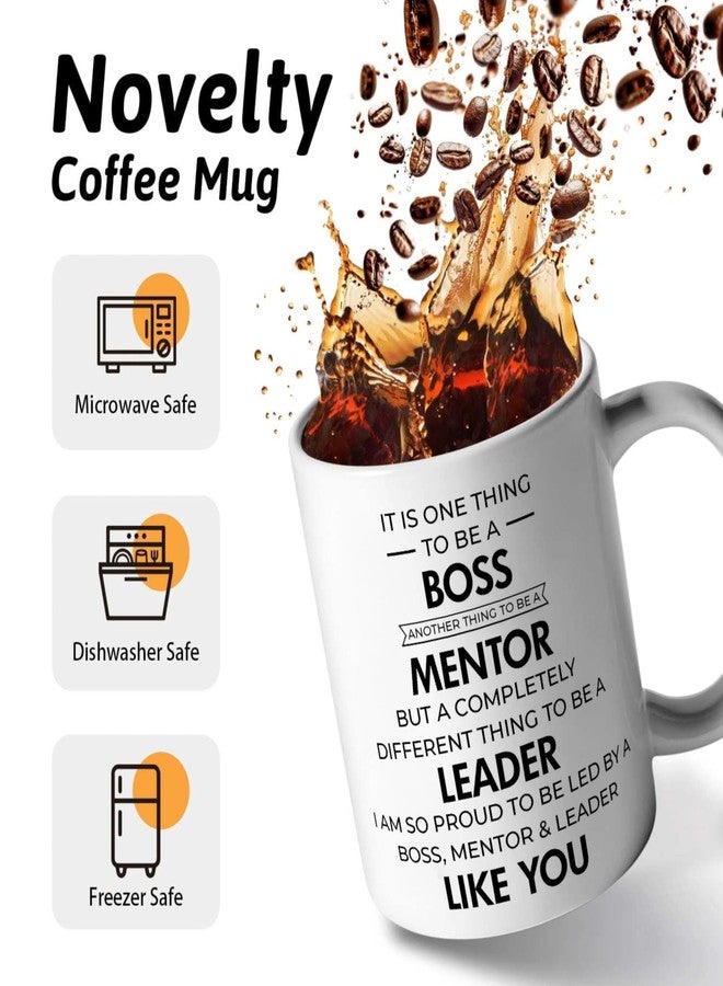 Akipi Boss Mentor Leader Ceramic Coffee Mug 325ml - Gift for Bosses, Managers, Retirement, Promotion - The Office Farewell Present for Men Women - Image 5